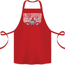 Drone Pilot Cotton Apron 100% Organic Red