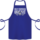 Drone Pilot Cotton Apron 100% Organic Royal Blue