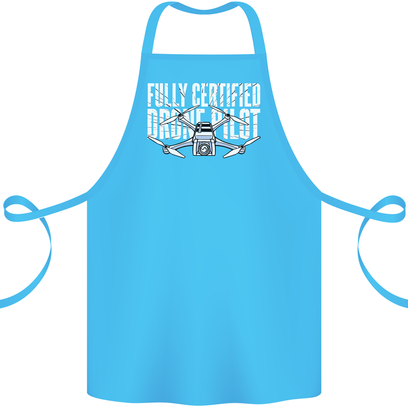 Drone Pilot Cotton Apron 100% Organic Turquoise