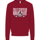 Drone Pilot Kids Sweatshirt Jumper Red