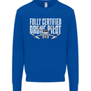 Drone Pilot Kids Sweatshirt Jumper Royal Blue