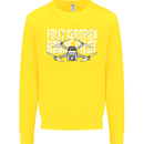 Drone Pilot Kids Sweatshirt Jumper Yellow