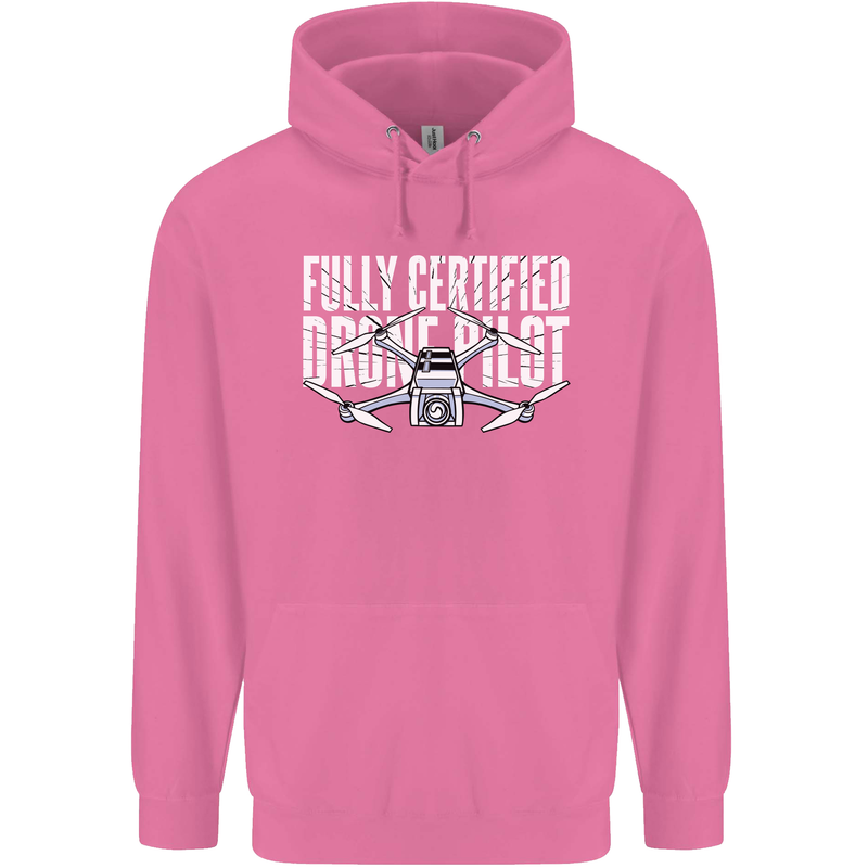 Drone Pilot Mens 80% Cotton Hoodie Azelea