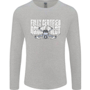 Drone Pilot Mens Long Sleeve T-Shirt Sports Grey
