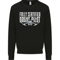 Drone Pilot Mens Sweatshirt Jumper Black
