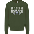 Drone Pilot Mens Sweatshirt Jumper Forest Green