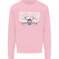 Drone Pilot Mens Sweatshirt Jumper Light Pink