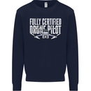 Drone Pilot Mens Sweatshirt Jumper Navy Blue