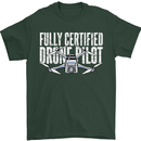 Drone Pilot Mens T-Shirt 100% Cotton Forest Green