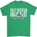 Drone Pilot Mens T-Shirt 100% Cotton Irish Green