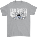 Drone Pilot Mens T-Shirt 100% Cotton Sports Grey