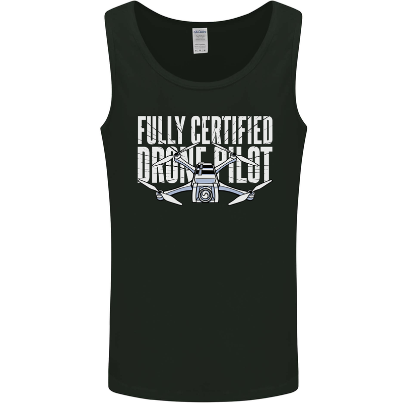 Drone Pilot Mens Vest Tank Top Black