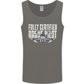 Drone Pilot Mens Vest Tank Top Charcoal
