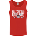 Drone Pilot Mens Vest Tank Top Red