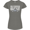 Drone Pilot Womens Petite Cut T-Shirt Charcoal