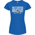 Drone Pilot Womens Petite Cut T-Shirt Royal Blue