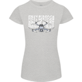 Drone Pilot Womens Petite Cut T-Shirt Sports Grey