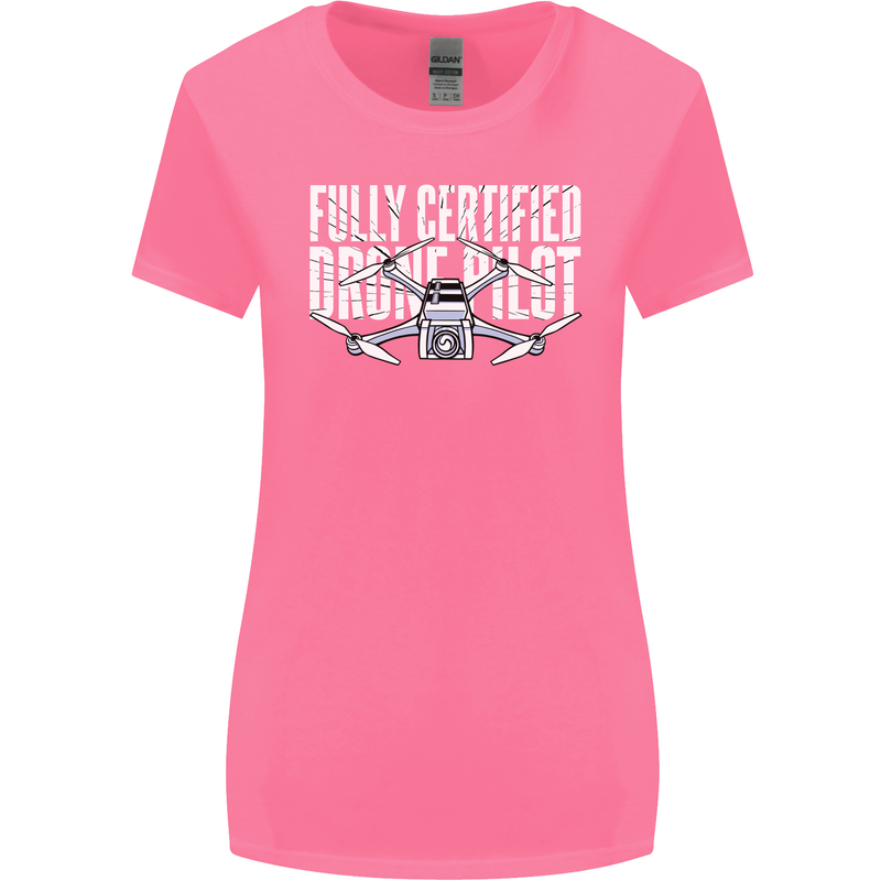 Drone Pilot Womens Wider Cut T-Shirt Azalea
