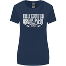 Drone Pilot Womens Wider Cut T-Shirt Navy Blue