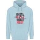 Drone Racing Pilot Childrens Kids Hoodie Light Blue