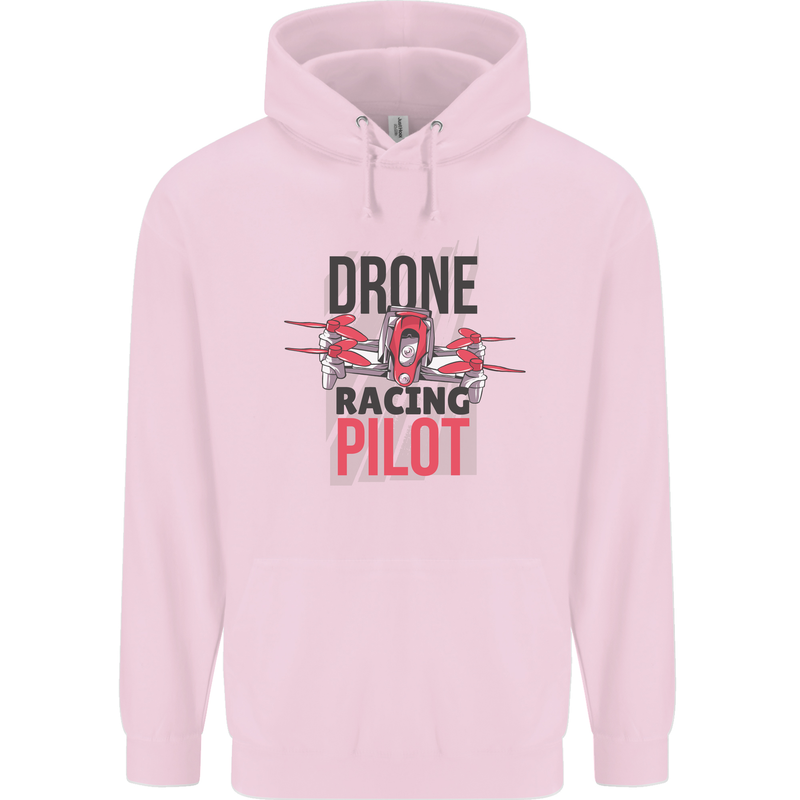 Drone Racing Pilot Childrens Kids Hoodie Light Pink