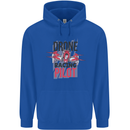 Drone Racing Pilot Childrens Kids Hoodie Royal Blue