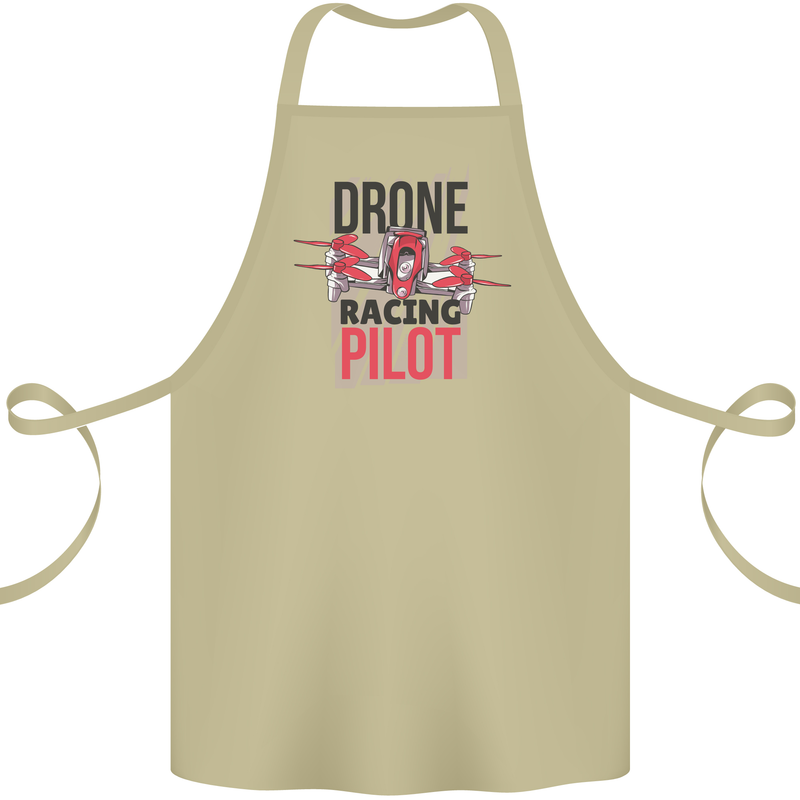 Drone Racing Pilot Cotton Apron 100% Organic Khaki
