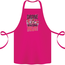 Drone Racing Pilot Cotton Apron 100% Organic Pink
