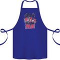 Drone Racing Pilot Cotton Apron 100% Organic Royal Blue