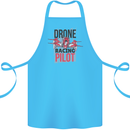 Drone Racing Pilot Cotton Apron 100% Organic Turquoise