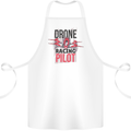 Drone Racing Pilot Cotton Apron 100% Organic White
