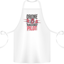 Drone Racing Pilot Cotton Apron 100% Organic White