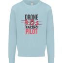 Drone Racing Pilot Kids Sweatshirt Jumper Light Blue