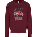 Drone Racing Pilot Kids Sweatshirt Jumper Maroon