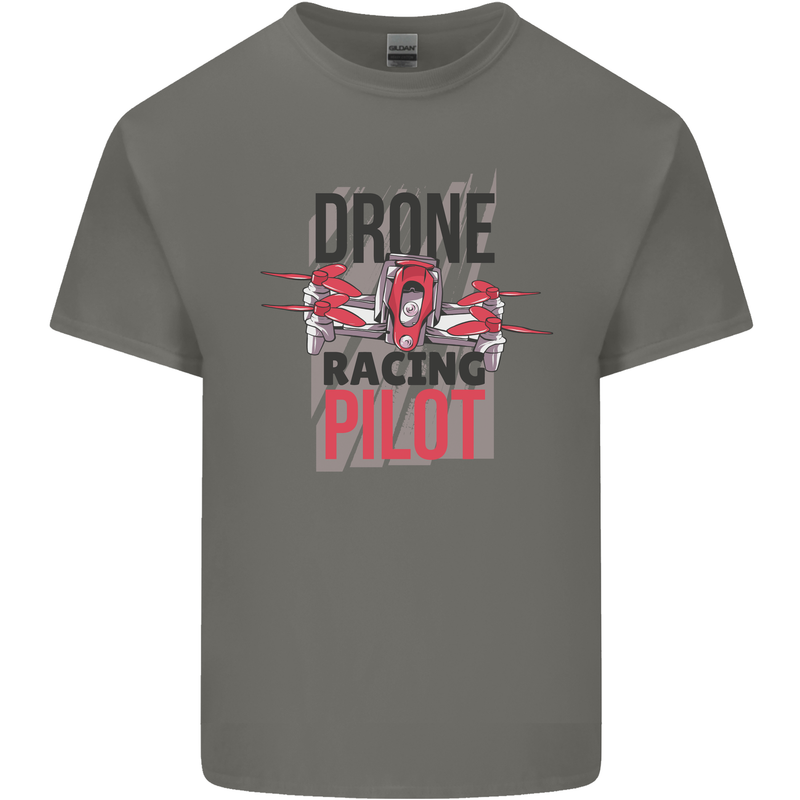 Drone Racing Pilot Kids T-Shirt Childrens Charcoal