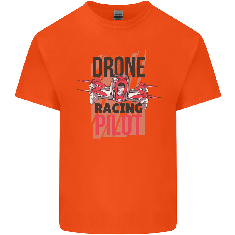 Drone Racing Pilot Kids T-Shirt Childrens Orange