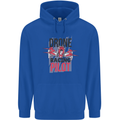 Drone Racing Pilot Mens 80% Cotton Hoodie Royal Blue