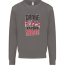 Drone Racing Pilot Mens Sweatshirt Jumper Charcoal