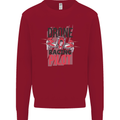 Drone Racing Pilot Mens Sweatshirt Jumper Red