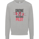 Drone Racing Pilot Mens Sweatshirt Jumper Sports Grey