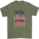 Drone Racing Pilot Mens T-Shirt 100% Cotton Military Green
