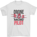 Drone Racing Pilot Mens T-Shirt 100% Cotton White