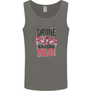 Drone Racing Pilot Mens Vest Tank Top Charcoal