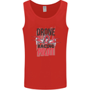 Drone Racing Pilot Mens Vest Tank Top Red