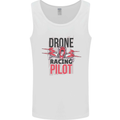 Drone Racing Pilot Mens Vest Tank Top White