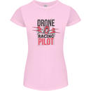Drone Racing Pilot Womens Petite Cut T-Shirt Light Pink
