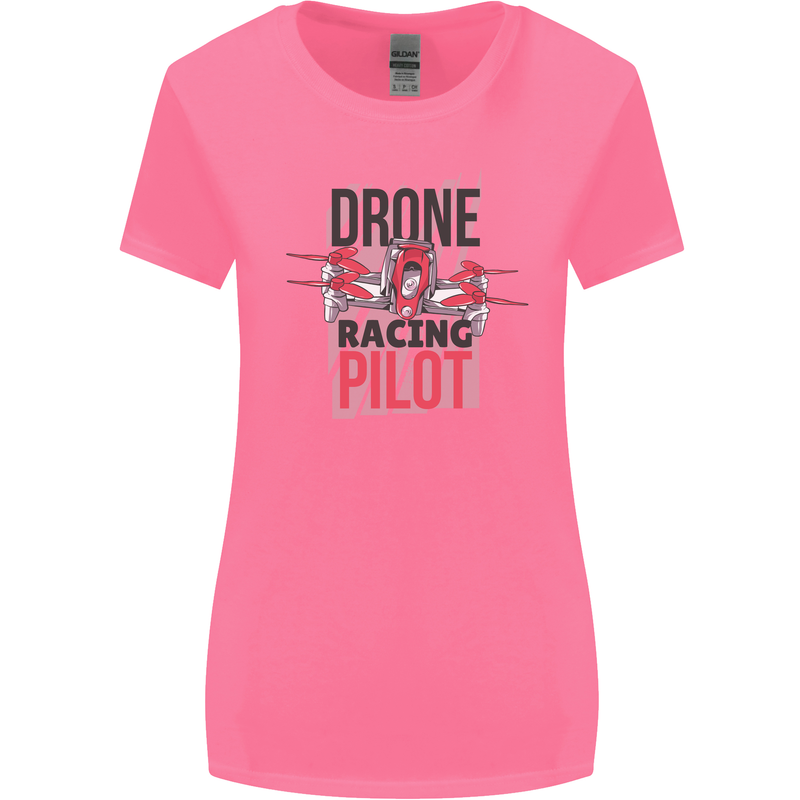 Drone Racing Pilot Womens Wider Cut T-Shirt Azalea