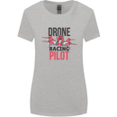 Drone Racing Pilot Womens Wider Cut T-Shirt Sports Grey