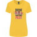 Drone Racing Pilot Womens Wider Cut T-Shirt Yellow