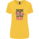 Drone Racing Pilot Womens Wider Cut T-Shirt Yellow